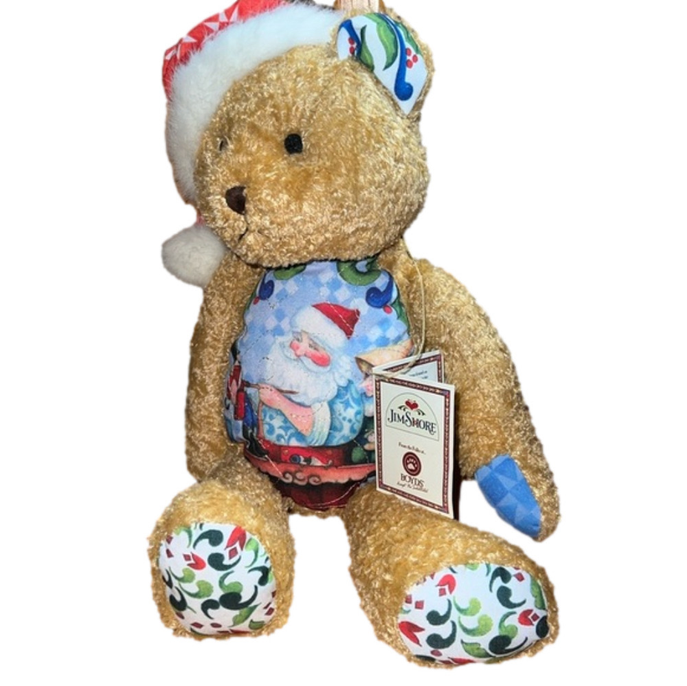 NWT 2007 Jim Shore Boyds Bear 14” Fuzzly Kringles Santa Christmas